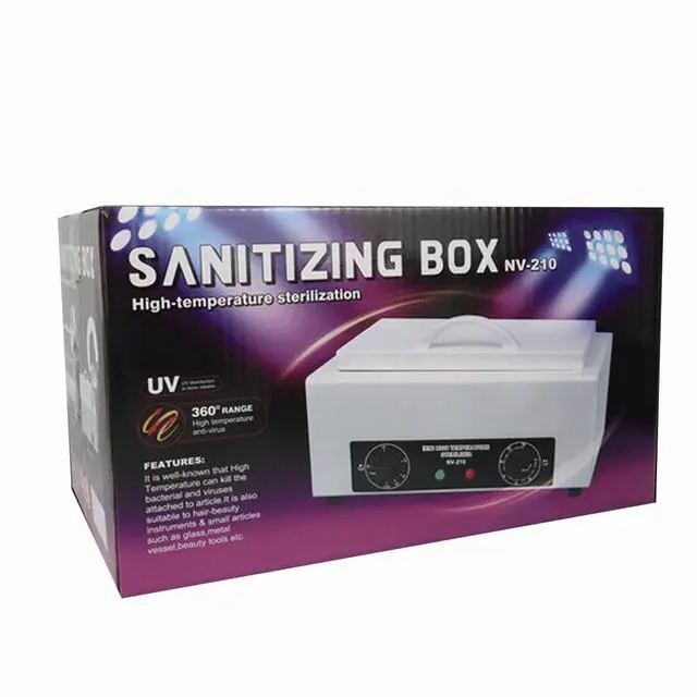 Alt view image 7 of 7 - High Temperature Sterilizer, Dry Heat Nail Sterilizer Machine for Nail Tool Bottle, Portable Tool Disinfection Cabinet, Electric Cleaning Box for Esthetician, Laboratory, Salon NV-210