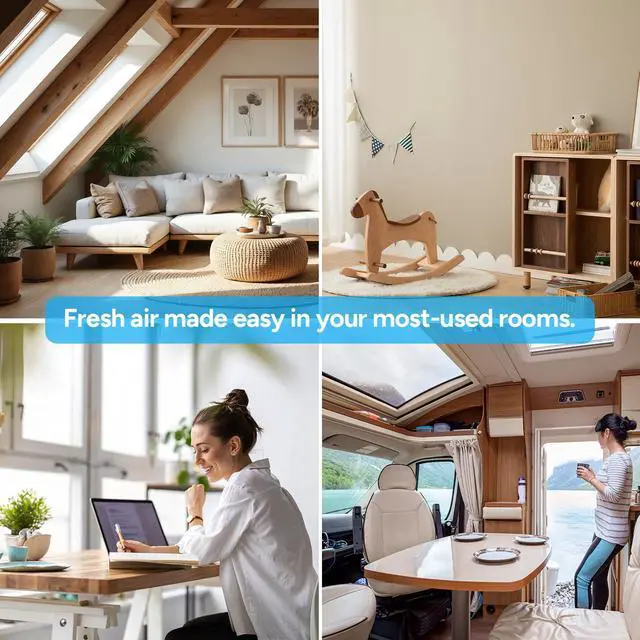 Alt view image 7 of 7 - Air Purifiers for Bedroom,Quiet Air Purifier with 15 dB Sleep Mode & Night Light,H13 HEPA Washable Filter, 360°Air Inlet, 3 Timer 12W Design, Air Cleaner for Pet Dander,smoke