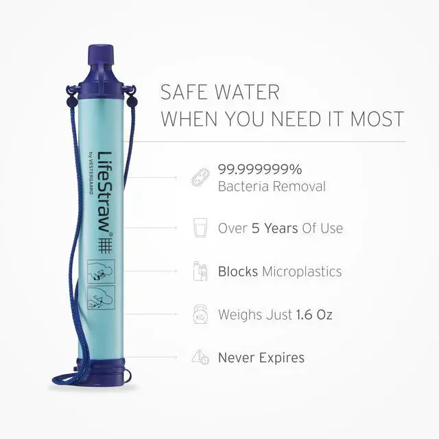 Alt view image 2 of 7 - Personal Water Purifier for Hiking, Camping, Travel, and Emergency Preparedness