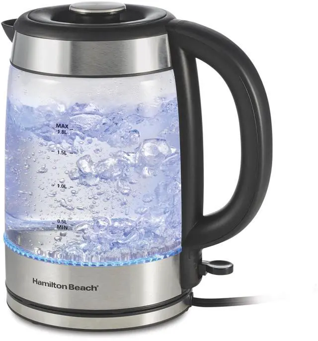 Main image of Electric Tea Kettle, Water Boiler & Heater, 1.8 Liter, Cordless Serving, 1500 Watts for Fast Boiling, Auto-Shutoff and Boil-Dry Protection, Easy-View Glass (40853C)