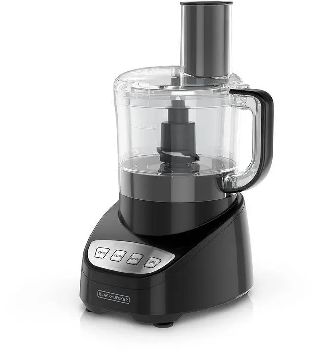 Main image of 8-Cup Food Processor, Easy Assembly, Stainless Steel S-Blade, Shred, Slice, Chop, Puree, 450W Motor