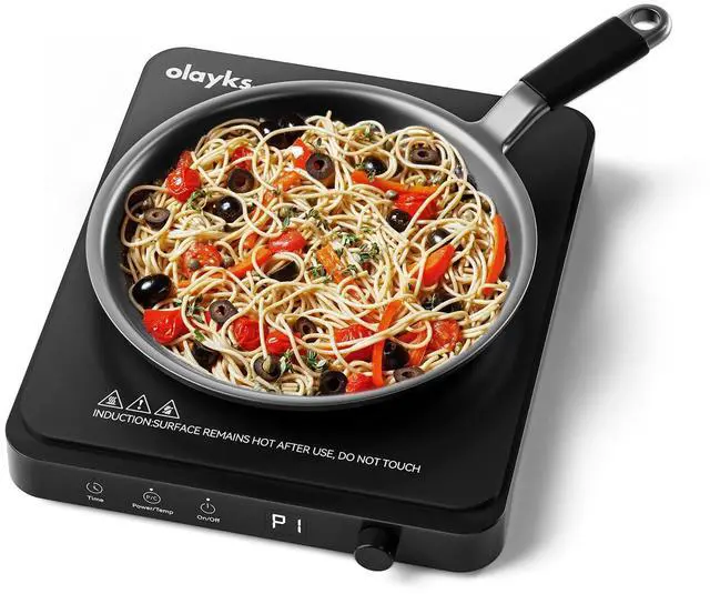 Main image of . Portable Induction Cooktop, Countertop Burner Hot Plate 1500W With Sensor Touch, Electric Induction Cooker With 9-Level Adjustment, 3-Hour Timer, Auto-Shut-Off, LED Display, Auto Pot Detection