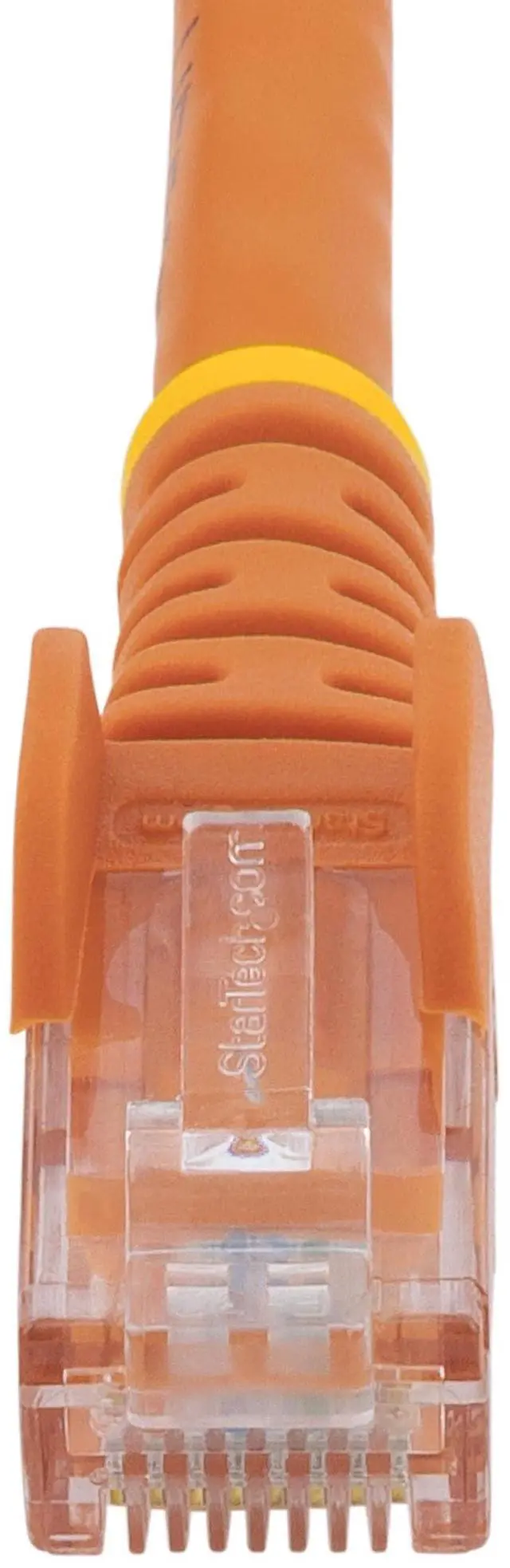 Alt view image 4 of 4 - 75ft CAT6 Ethernet Cable - Orange CAT 6 Gigabit Ethernet, 100W PoE RJ45 Network/Patch Cord Snagless, Strain Relief