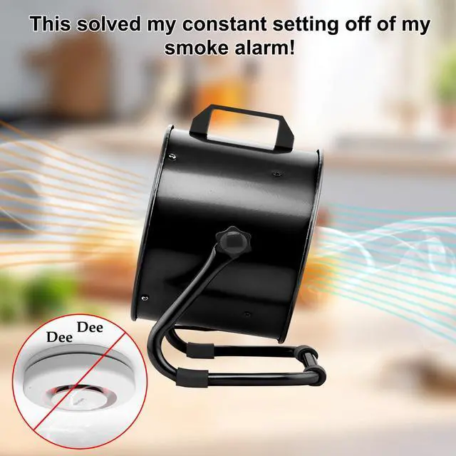 Alt view image 3 of 6 - Portable Range Hood with 9 Activated Carbon Filters, Strong Suction Kitchen Exhaust Fan for Indoor BBQ, Hot Pot, RV & Desktop Cooking