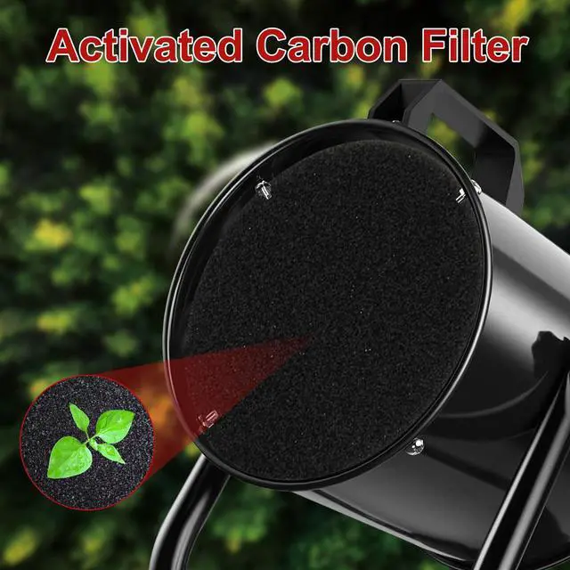 Alt view image 4 of 6 - Portable Range Hood with 9 Activated Carbon Filters, Strong Suction Kitchen Exhaust Fan for Indoor BBQ, Hot Pot, RV & Desktop Cooking