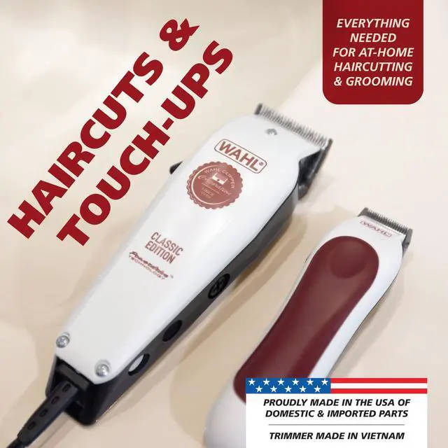 Alt view image 2 of 7 - USA Classic Edition Corded Hair Clippers & Cordless Hair Trimmer for Men, Women & Children POWERDRIVE Motor for Smooth, Consistent Haircutting & Touch-Up Trimmer Model 3029167