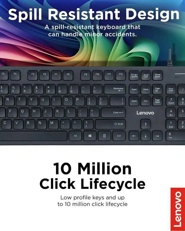 Alt view image 4 of 5 - 305 Wired USB-C Keyboard with Numeric Keypad, Full Size Keyboard, Slim Design, Black, USB-C Connectivity, Dedicated Function & AI Keys, for Gaming PC, Laptop, Desktop, Tablet, Home Office
