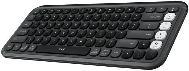 Main image of Wireless Bluetooth Keyboard, Comfortable Typing, Programmable Keys, Easy-Switch Between up to 3 Devices, for Laptop, Tablet, PC Graphite and White