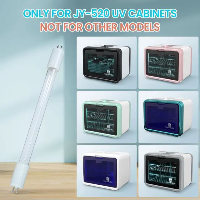 Alt view image 2 of 5 - Replacement Bulbs Only for JY-520 UV Sanitizer Cabinet 6 Watt T5 UV Lamps 2 PCS
