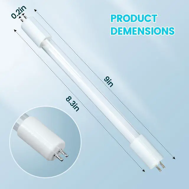 Alt view image 5 of 5 - Replacement Bulbs Only for JY-520 UV Sanitizer Cabinet 6 Watt T5 UV Lamps 2 PCS