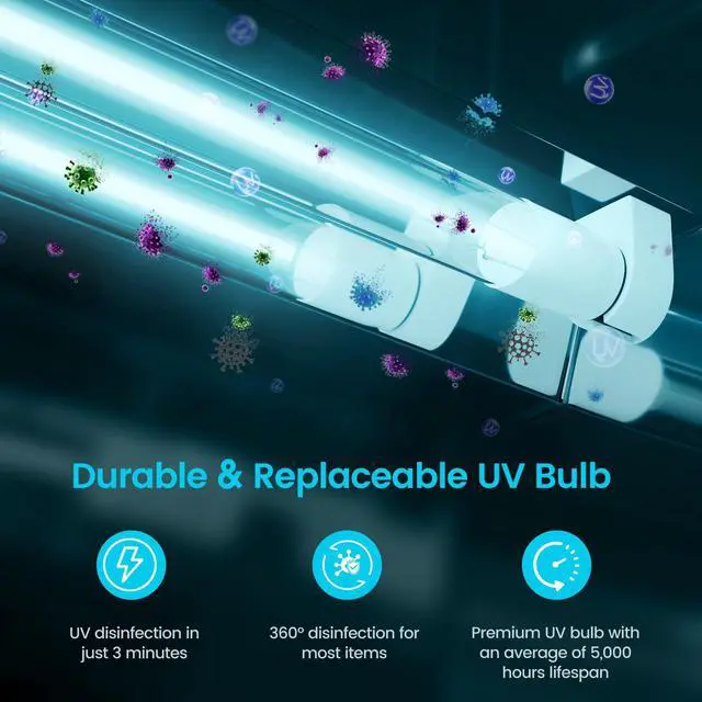 Alt view image 4 of 5 - Replacement Bulbs Only for JY-520 UV Sanitizer Cabinet 6 Watt T5 UV Lamps 2 PCS