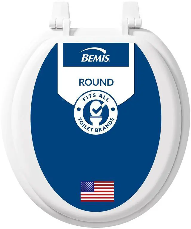 Main image of 400TTA Economy Durable Wood Toilet Seat, Made in USA, Round, White