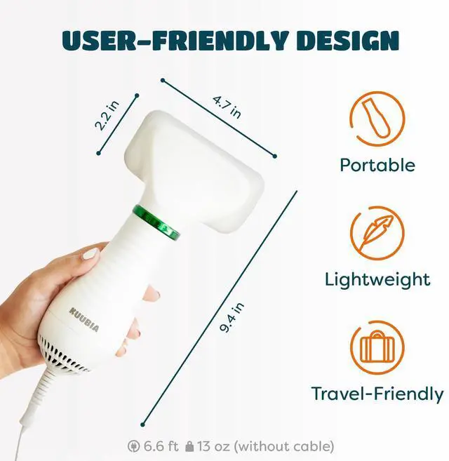 Alt view image 7 of 7 - 2-in-1 Dog Hair Dryer with Slicker Brush for Small-Sized Dogs and Cats | Pet Hair Dryer | Dog Blow Dryer | 300 Watts, 75-85 dB, Adjustable Temperature, Overheat Protection