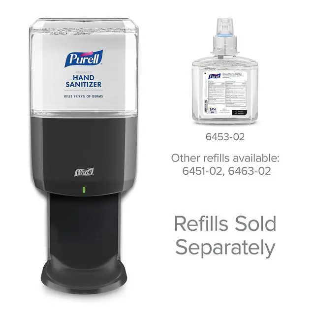 Alt view image 5 of 7 - ES6 Automatic Hand Sanitizer Dispenser, Graphite, Compatible with 1200 mL PURELL ES6 Hand Sanitizer Refills (Pack of 1) - 6424-01