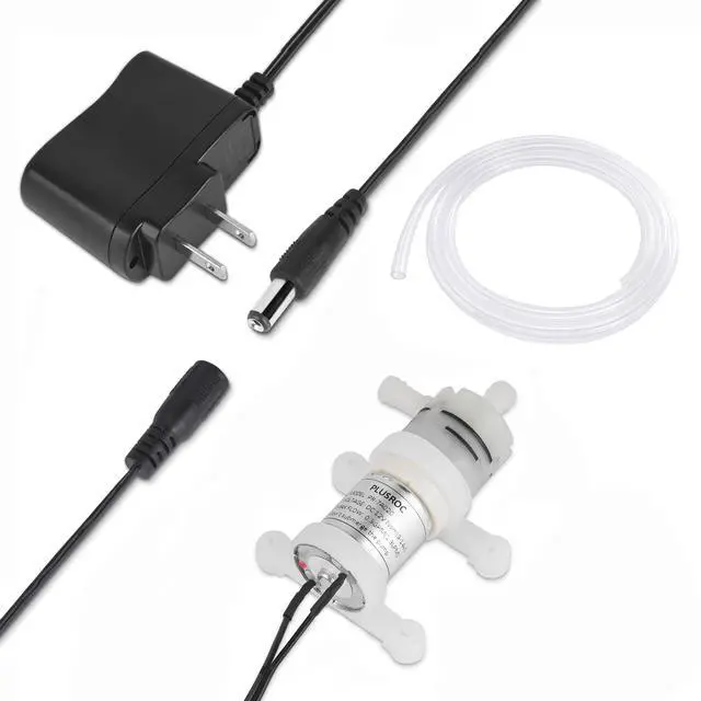 Main image of 12V DC Small Water Transfer Pump 1.3LPM Mini Self Priming Micro Pump with Food Grade Pipe and Power Adapter, For Ice Maker Coffee Machine Water Dispenser