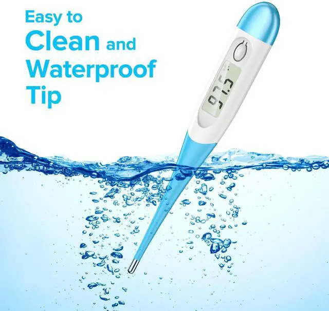 Alt view image 5 of 7 - Thermometer for Adults and Kids with 8 Seconds Fast Accurate Reading, Acctrate & Safe-Baby Thermometer for Oral, Rectal or Under Arm Use, Large LCD Display with Fever Alarm