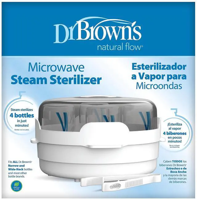 Main image of Microwave Steam - for Baby Bottles, Nipples, Bottle Parts, Pacifiers, Teethers and Breast Pump Parts