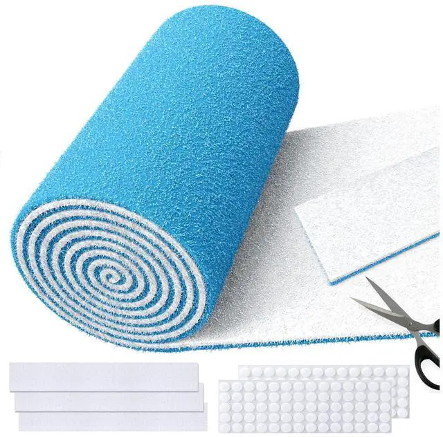 Main image of Air Vent Filters Roll,12" x90" Cut to Fit Air Filter Material(60+Filters),MERV 8 Triple Filtration Electrostatic Vent Filter for Home Floor,Ceiling,Furnace, AC & HVAC-Includes 48 Adhesive Hook Tape