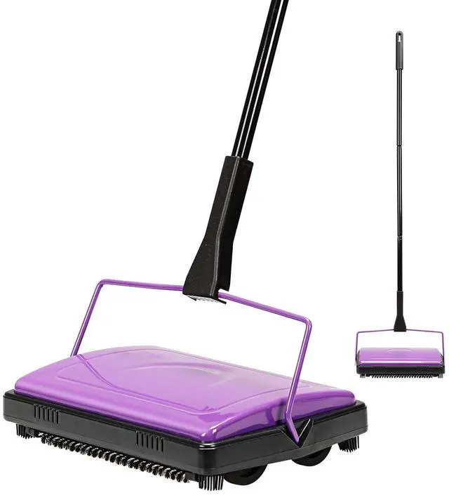 Main image of Carpet Sweeper Cleaner for Home Office Low&Undercoat Carpets Rugs Pet Hair Dust Scraps Paper Small Rubbish Cleaning with a Brush