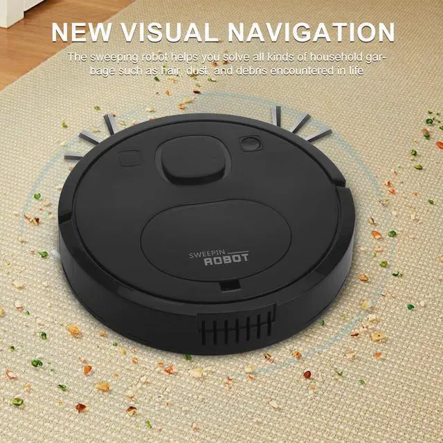Alt view image 6 of 7 - Robotic Vacuum Cleaner, Robot Vacuum and Mop Robot Vacuum Small Low-Noise, Tangle-Free Suction-B2