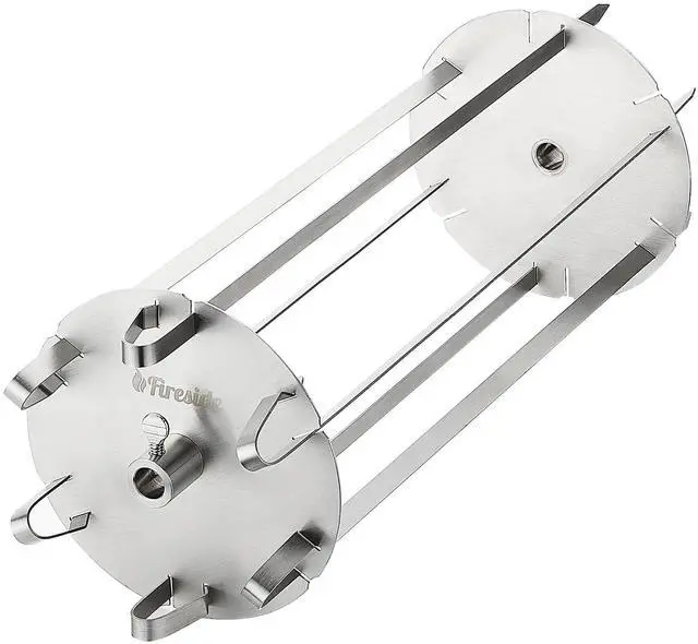 Main image of Universal Grill Rotisserie Skewer Set, 304 Stainless Steel, Fits 1/2 or 3/8" Hexagon, 3/8" or 5/16" Square Spit Rods, Compatible with Most Grills, for Outdoor BBQ and Gatherings