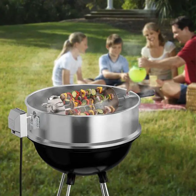 Alt view image 7 of 7 - Universal Grill Rotisserie Skewer Set, 304 Stainless Steel, Fits 1/2 or 3/8" Hexagon, 3/8" or 5/16" Square Spit Rods, Compatible with Most Grills, for Outdoor BBQ and Gatherings