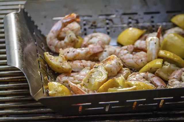 Alt view image 4 of 7 - Deluxe Grilling Basket Stainless Steel Grill Basket for Vegetables, Seafood & Small Foods, Durable BBQ Cooking Accessory for Charcoal and Gas Grills