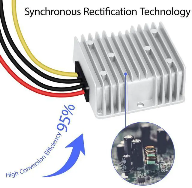 Alt view image 6 of 7 - 20A 240W 12V Golf Cart 36v/48v to 12v Converter Converter Voltage Reducer IP68 Waterproof Transformer for Golf Cart Truck Boat Vehicle