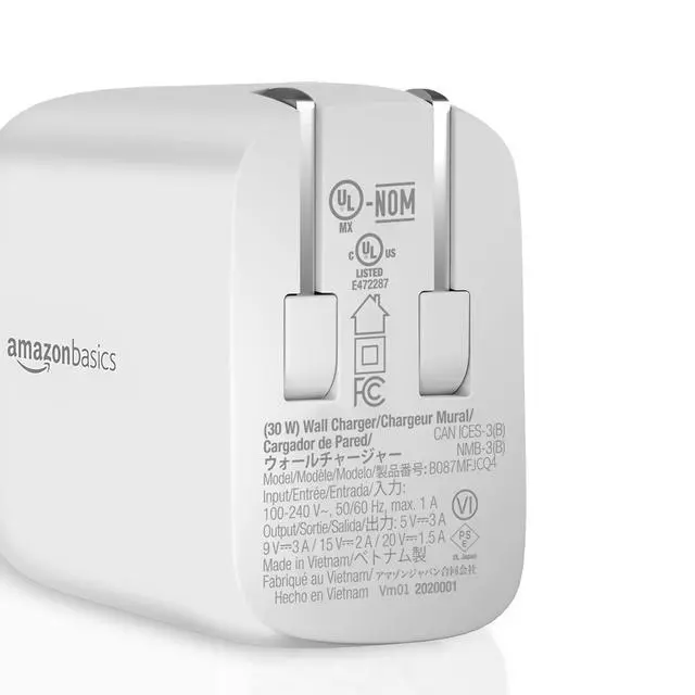 Alt view image 2 of 5 - 30W One-Port GaN USB-C Wall Charger with Power Delivery PD for Tablets & Phones (iPhone 16/15/14/13/12/11/X, iPad, Samsung, More), Non-PPS, White