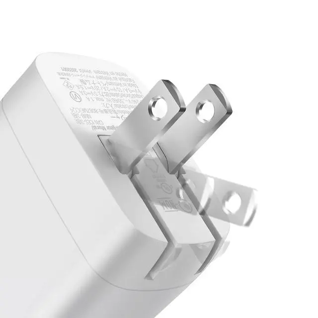 Alt view image 3 of 5 - 30W One-Port GaN USB-C Wall Charger with Power Delivery PD for Tablets & Phones (iPhone 16/15/14/13/12/11/X, iPad, Samsung, More), Non-PPS, White