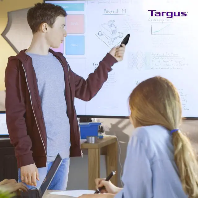 Alt view image 6 of 6 - Bluetooth Wireless Presentation Clicker Laser Pointer for Meetings and PowerPoint Comes with USB Dongle, 50 Foot Range (AMP16US)