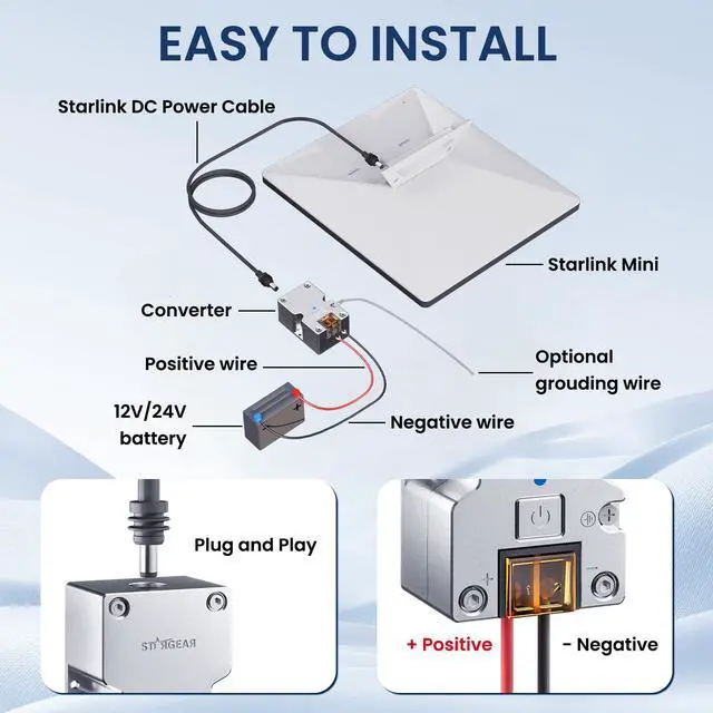Alt view image 4 of 7 - Mini 12V Adapter, DC Step Up Converter 12-24V to 28V 3.5A with On/Off Switch for Starlink Mini DC Power Supply Cable Battery Pack, Starlink Mini Accessories for RV/Truck/Boat/Outdoor Use