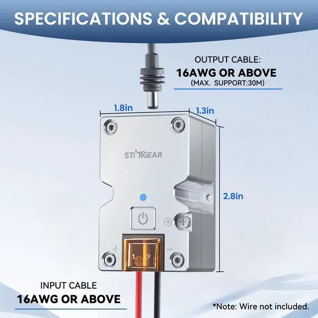 Alt view image 7 of 7 - Mini 12V Adapter, DC Step Up Converter 12-24V to 28V 3.5A with On/Off Switch for Starlink Mini DC Power Supply Cable Battery Pack, Starlink Mini Accessories for RV/Truck/Boat/Outdoor Use