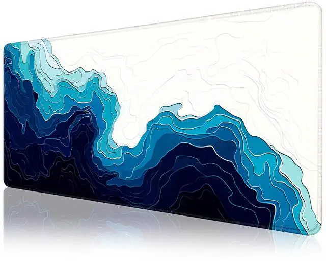 Main image of ® Gaming Mouse Pad for Desk,Large Mousepad Laptop, Sea Beach Ocean Waves Mouse Mat,Long XXL Waterproof Keyboard Pads,Big Non-Slip Mousepads for Game Office Home31.5 x 11.9 in