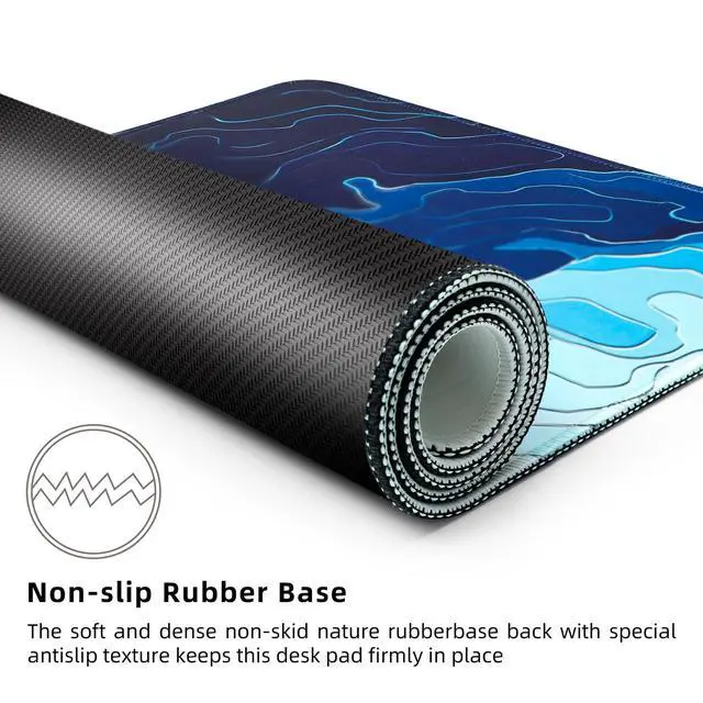 Alt view image 4 of 7 - ® Gaming Mouse Pad for Desk,Large Mousepad Laptop, Sea Beach Ocean Waves Mouse Mat,Long XXL Waterproof Keyboard Pads,Big Non-Slip Mousepads for Game Office Home31.5 x 11.9 in