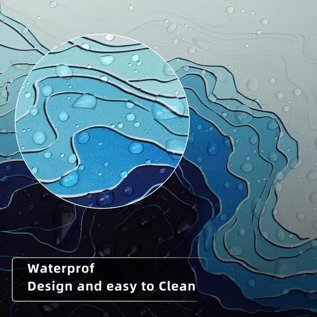 Alt view image 5 of 7 - ® Gaming Mouse Pad for Desk,Large Mousepad Laptop, Sea Beach Ocean Waves Mouse Mat,Long XXL Waterproof Keyboard Pads,Big Non-Slip Mousepads for Game Office Home31.5 x 11.9 in