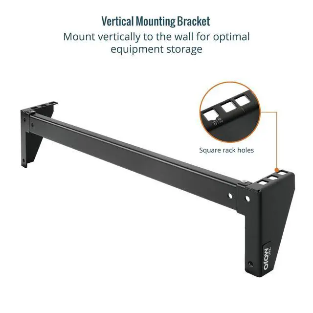 Alt view image 4 of 6 - 2U Vertical Wall Mount Rack,Foldable Vertical Rack and Wall Mountable Patch Panel Bracket,Server Rack for 19" Rack Mount Network,Server and Data Equipment