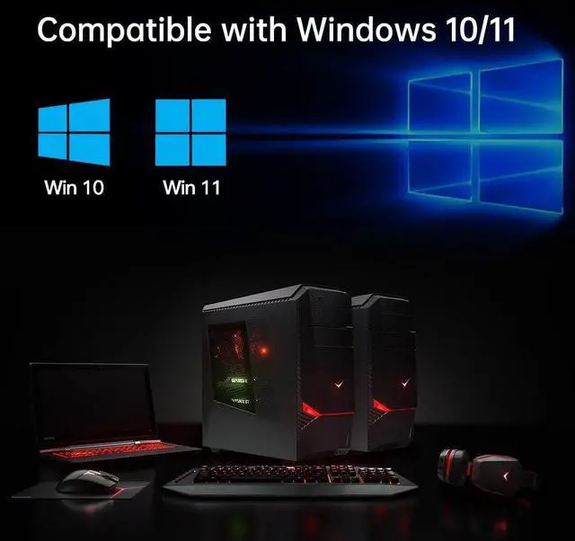 Alt view image 3 of 7 - WiFi 6E PCIe Card AX210, 5400Mbps Tri-Band Wireless Adapter with Bluetooth 5.3, Ultra-Low Latency for Gaming & 8K Streaming, Supports Windows 10/11 64-Bit, for Desktop PC