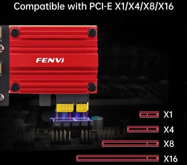 Alt view image 7 of 7 - WiFi 6E PCIe Card AX210, 5400Mbps Tri-Band Wireless Adapter with Bluetooth 5.3, Ultra-Low Latency for Gaming & 8K Streaming, Supports Windows 10/11 64-Bit, for Desktop PC