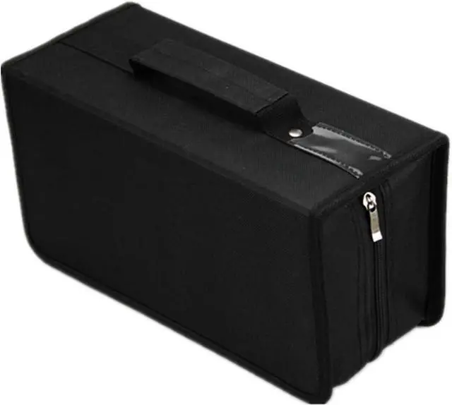 Main image of CD/DVD Case Holder Organizer Wallet Sleeves Booklet Binder,Storage 168 Capacity Disc(Black)