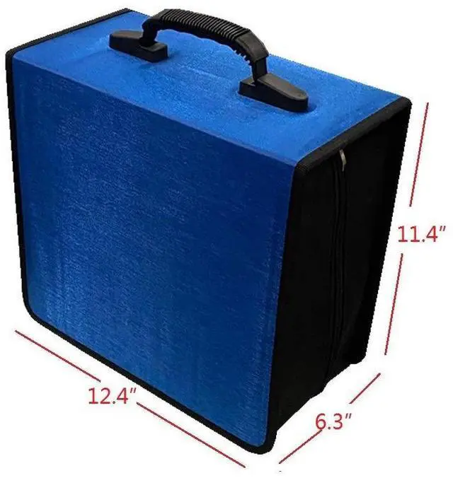 Alt view image 2 of 6 - CD/DVD Case Holder Organizer Wallet Sleeves Booklet Binder,Storage 400 Capacity Disc(Blue)