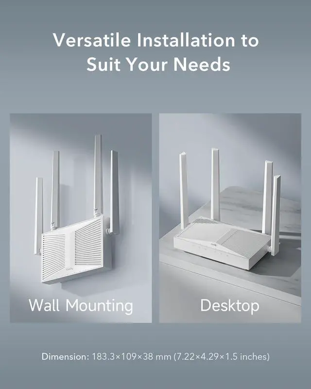 Alt view image 6 of 7 - AC1200 Gigabit Wireless Access Point, Gigabit RJ45, Business WiFi Solution, Mesh Support, Beamforming, Seamless Roaming, MU-MIMO, PoE or DC Powered, AP1300D