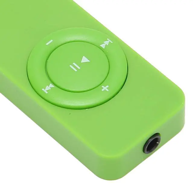 Alt view image 7 of 7 - MP3 Player, ABS Mini MP3 Music Player Built in 180mAh Battery, Portable Music Player Support Up to 64GB, for Students Running Travel (Green)