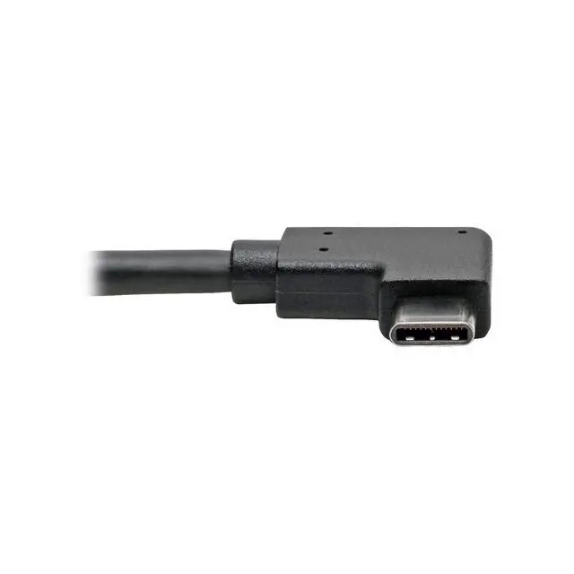 Alt view image 4 of 5 - USB C to USB-A Cable Right Angle 3.1 5 Gbps Type C M/F (U428-06N-F-CRA)