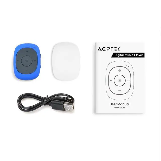 Alt view image 7 of 7 - 64GB Clip MP3 Player with FM Shuffle, Portable Music Player with Sweatproof Silicone Case for Sports