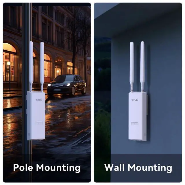 Alt view image 6 of 7 - AC1200 Dual-Band Outdoor Wi-Fi Access Point (OAP1200), MU-MIMO, IP65 Waterproof, PoE Powered, Ideal for Backyard and Garage