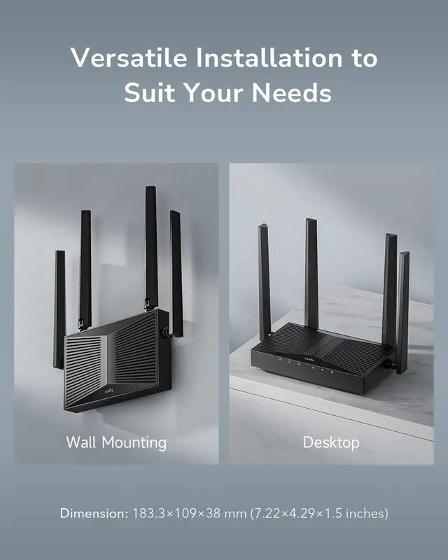 Alt view image 6 of 7 - WiFi 6 AX3000 Desktop Gigabit Wireless Access Point, Wi-Fi Bridge, Beamforming, Supports Multi SSID, 4 Fixed Antennas, 802.3at/af or Passive PoE and 12V DC Powered, AP3000D