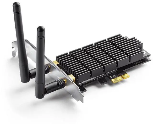 Main image of AC1300 PCIe WiFi PCIe Card(Archer T6E)- 2.4G/5G Dual Band Wireless PCI Express Adapter, Low Profile, Long Range, Heat Sink Technology, Supports Windows 10/8.1/8/7/XP