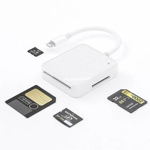 Alt view image 6 of 7 - SmartMedia Card 128MB SM Memory Card Smart Media Card W/Lighting to Memory Card Reader