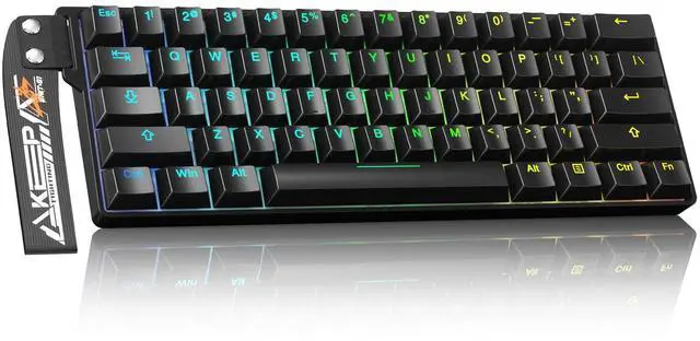Main image of EK60 HE Rapid Trigger Gaming Keyboard Wired, 0.01mm RT Accuracy Adjustable, Hall Effect Magnetic Switch Hot Swappable, SOCD, 8000Hz Polling, RGB Backlit, 60% Compact Design for Laptop/PC